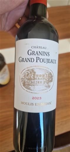 Bordeaux Moulis-en-Médoc Château Granins Grand Poujeaux 2023
