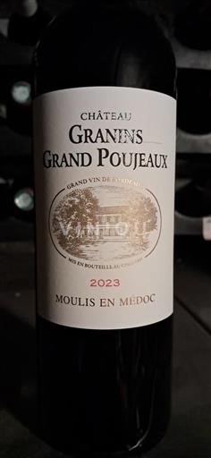 Bordeaux Moulis-en-Médoc Château Granins Grand Poujeaux 2023