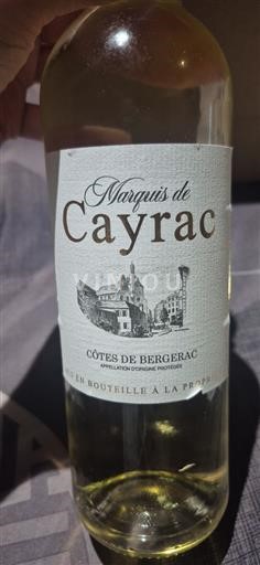 Lounais-Ranska Côtes-de-bergerac Marquis de Cayrac 2023