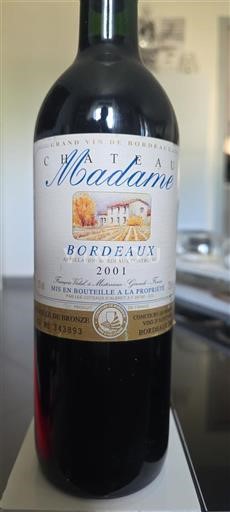 Bordeaux Château Madame 2001