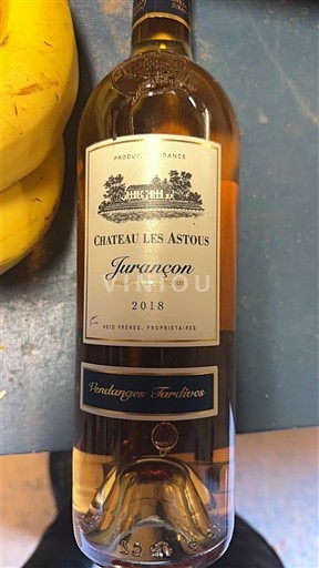 Southwest Jurançon Château Les Astous Vendanges Tardives 2018