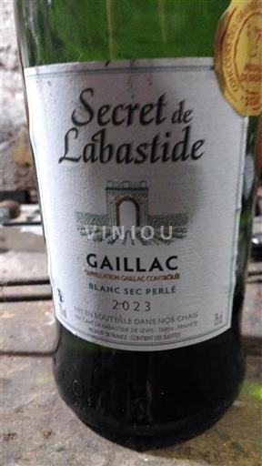 Sud-Ovest Gaillac Labastide Secret de Labastide 2023