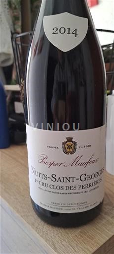 Burgund Nuits-Saint-Georges Premier Cru Prosper Maufoux 1er Cru Clos des Perrières 2014