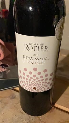 Sydväst Gaillac Domaine Rotier Renaissance 2017