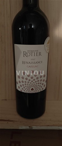Sudoeste Gaillac Domaine Rotier Renaissance 2017