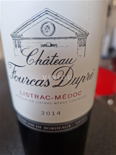 Bordeaux Listrac-Médoc Fourcas Dupré 2014