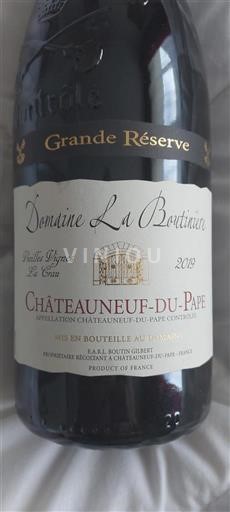 Rhônetal Châteauneuf-du-Pape Domaine La Boutinière Vieilles Vignes La Crau - Grande Réserve 2019