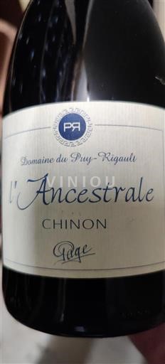Valle del Loira Chinon Domaine Puy-Rigault L'Ancestrale 2020