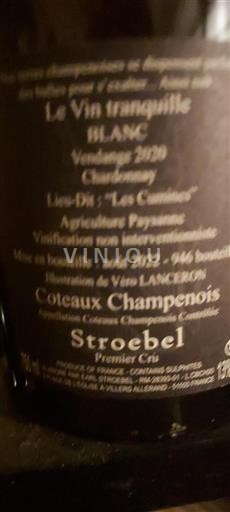 Champagne Coteaux Champenois Premier Cru Stroebel 2020