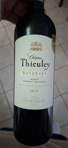 Bordeaux château Thieuley 2019
