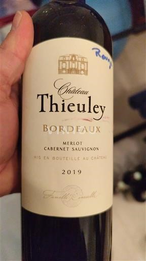 Bordeaux château Thieuley 2019