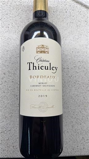 Bordeaux château Thieuley 2019