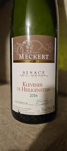 Alsazia Grand Cru Domaine Meckert Klevener de Heiligenstein 2016