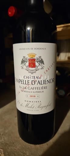 Bordeaux Bordeaux Supérieur Château Chapelle Aliénor 2018