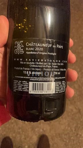 Valle del Ródano Châteauneuf-du-Pape. Xavier Vignon 2020