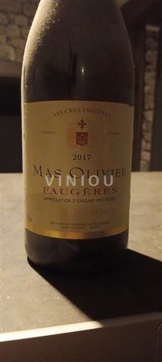 Langvedok Faugères Les Crus Faugères Mas Olivier 2017