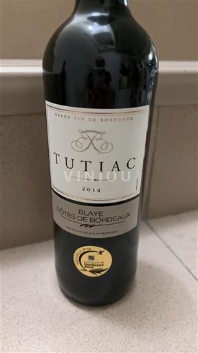 Bordeaux Blaye-Côtes-de-Bordeaux Tutiac 2014