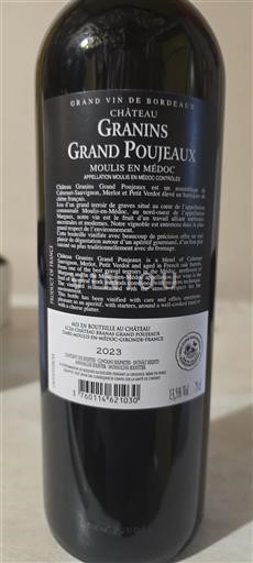 Burdeos Moulis-en-Médoc Granin Grand Poujeaux 2023
