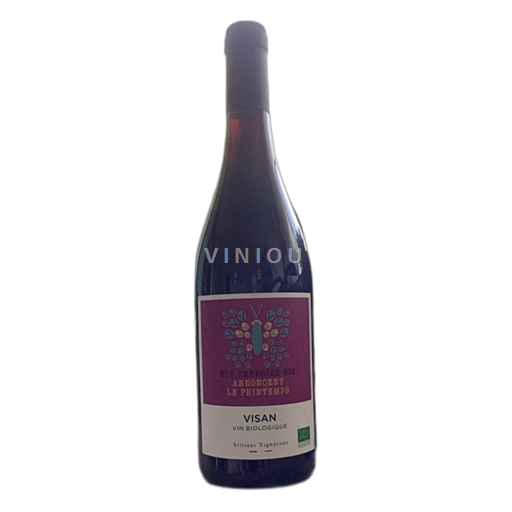 Vin Rouge sec Nos Terroirs Bio Annoncent Le Printemps Artisans Vignerons 2022 France Vallée du Rhône Côtes-du-rhône-villages AOC bio
