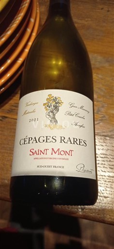 Lounais-Ranska Saint-Mont Plaimont Cépages rares 2021