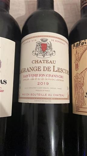 Bordeaux Saint-Émilion Grand Cru Grand Cru Château Lagrange de Lescure 2019