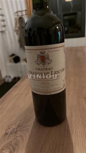 Bordeaux Saint-Émilion Grand Cru Grand Cru Château Lagrange de Lescure 2019