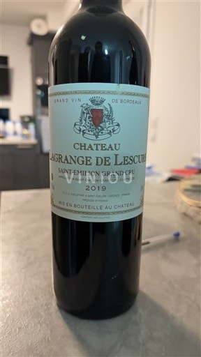 Bordeaux Saint-Émilion Grand Cru Grand Cru Château Lagrange de Lescure 2019