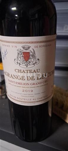 Bordeaux Saint-Émilion Grand Cru Grand Cru Château Lagrange de Lescure 2019