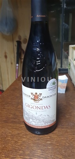Rhônedalen Gigondas Terroir Daronton Icke årgångsbetecknad