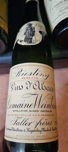 Alsace Grand Cru Domaine Weinbach Réserve 1983
