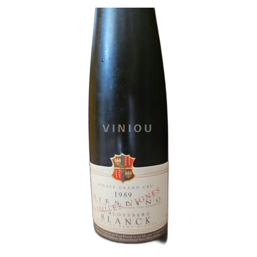Alsace Riesling Grand Cru Domaine Paul Blanck Vieilles Vignes Schlossberg 1989