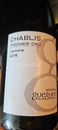 Borgoña Chablis Premier Cru Maison Gueguen Vaillons 2016