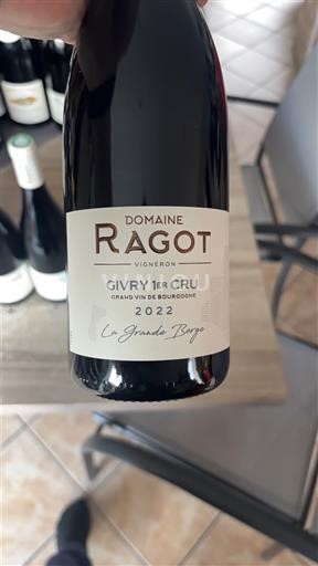 Borgoña No especificado Premier Cru Domaine Ragot La Grande Berge 2022