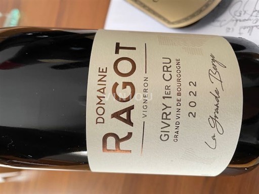 Бургундія Не вказано Premier Cru Domaine Ragot La Grande Berge 2022