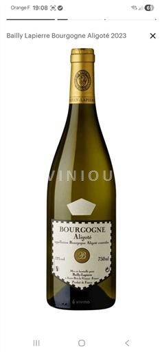 Бургундія Бургундія-Аліґоте Bailly-Lapierre 2023