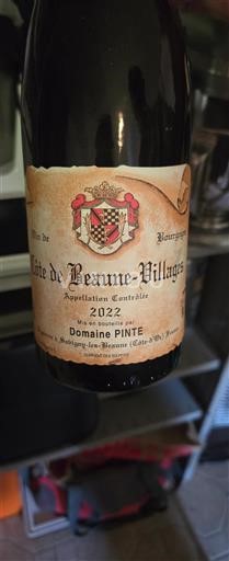 Bourgogne Côte de Beaune-byar Domaine PINTE 2022