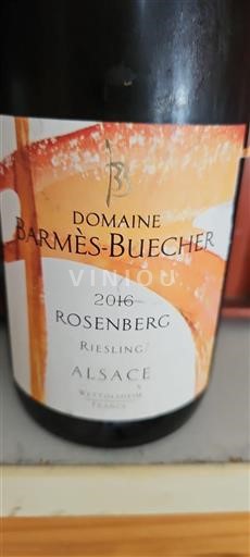 Alsace Grand Cru Domaine Barmès-Buecher Rosenberg 2016