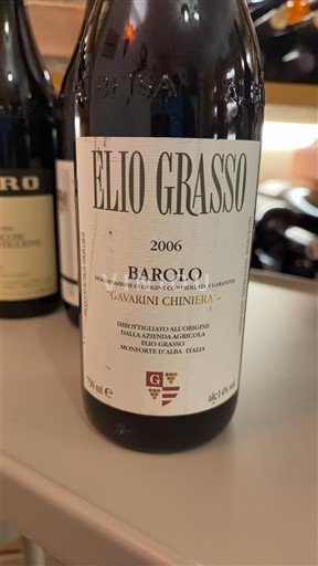 Piemonte Barolo Elio Grasso Gavarini Chiniera 2006