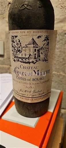 Burdeos Côtes-de-bourg Château La Croix De Millorit 1981
