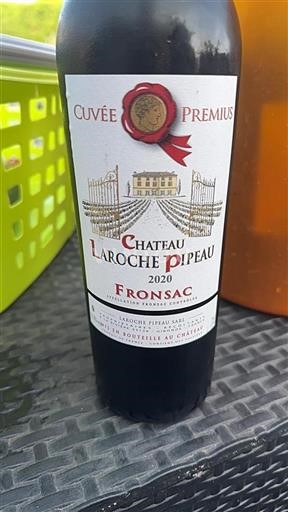 Bordeaux Fronsac Château Laroche Pipeau Premius 2020