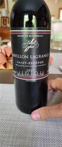 Burdeos Saint-Estèphe Pavillon Lagrange 2007