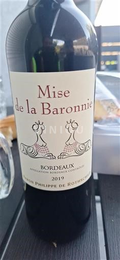 Bordeaux Baron Philippe de Rothschild Mise de la Baronnie 2019
