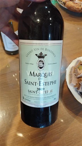 Bordeaux Saint-Estèphe Marquis de Saint-Estèphe 2009