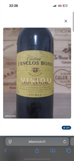 Bordeaux Saint-Estèphe Château L'enclos Bonis 2002