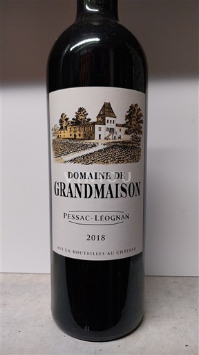 Bordeaux Pessac-Léognan Domaine Grandmaison 2018