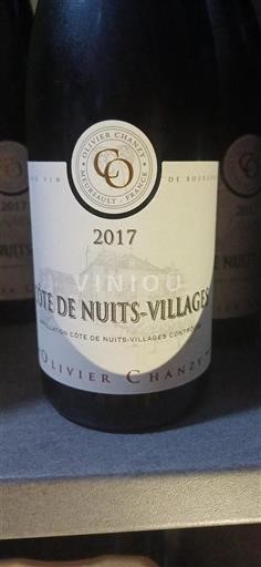 Burgundy Côte de Nuits Villages Olivier Chanzy 2017