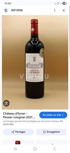 Bordeaux Pessac-Léognan Château Eyran 2021