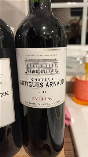 Bordeaux Pauillac Château Artigues Arnaud 2011