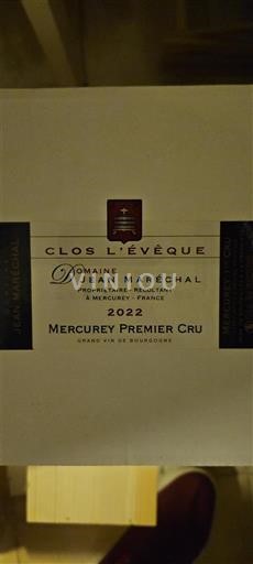 Bourgogne Mercurey Premier Cru Domaine Jean Maréchal Clos L'Évêque 2022
