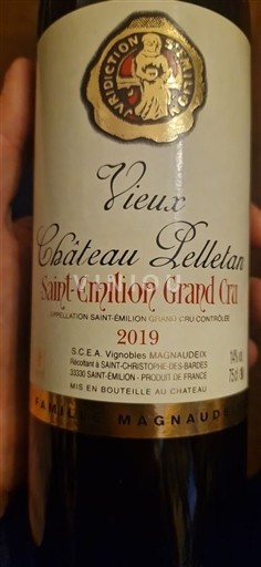 Bordeaux Saint-Émilion Grand Cru Grand Cru Château Pelletan Vieux 2019